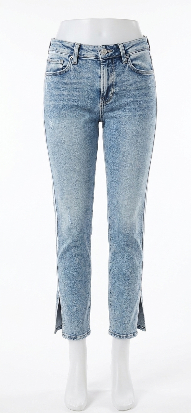 NEW PAIGE cindy vintage high rise straight leg jeans in rizzo